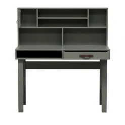 STAGE Bureau Avec Multiples Rangements En Bois -Meubles Soldes Magasin bureau multiples rangements bois vtwonen stage 3