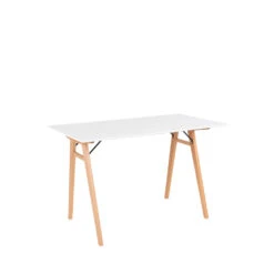 VOJENS Bureau Pieds Bois Clair L120cm -Meubles Soldes Magasin bureau pieds bois clair l120cm house nordic vojens 2