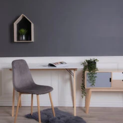 VOJENS Bureau Pieds Bois Clair L120cm -Meubles Soldes Magasin bureau pieds bois clair l120cm house nordic vojens 5