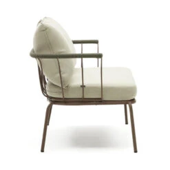 SALGUER Canapé De Jardin En Acier Et Corde L134cm 11 SALGUER Canapé De Jardin En Acier Et Corde L134cm -Meubles Soldes Magasin canape de jardin acier corde l134cm salguer kave home 2