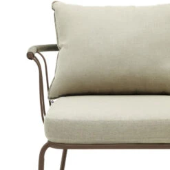 SALGUER Canapé De Jardin En Acier Et Corde L134cm 12 SALGUER Canapé De Jardin En Acier Et Corde L134cm -Meubles Soldes Magasin canape de jardin acier corde l134cm salguer kave home 3