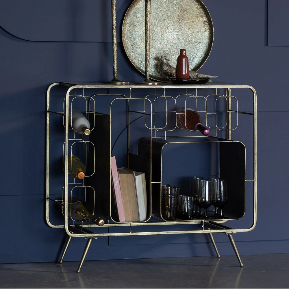 CAPO Casier à Bouteilles En Laiton 3 CAPO Casier à Bouteilles En Laiton