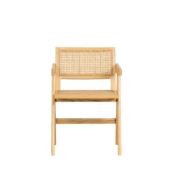 GUNN Chaise En Bois Et Rotin -Meubles Soldes Magasin chaise bois rotin gunn woood 1