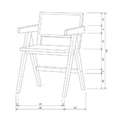 GUNN Chaise En Bois Et Rotin -Meubles Soldes Magasin chaise bois rotin gunn woood 6