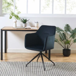 NATE Chaise De Bureau En Velours