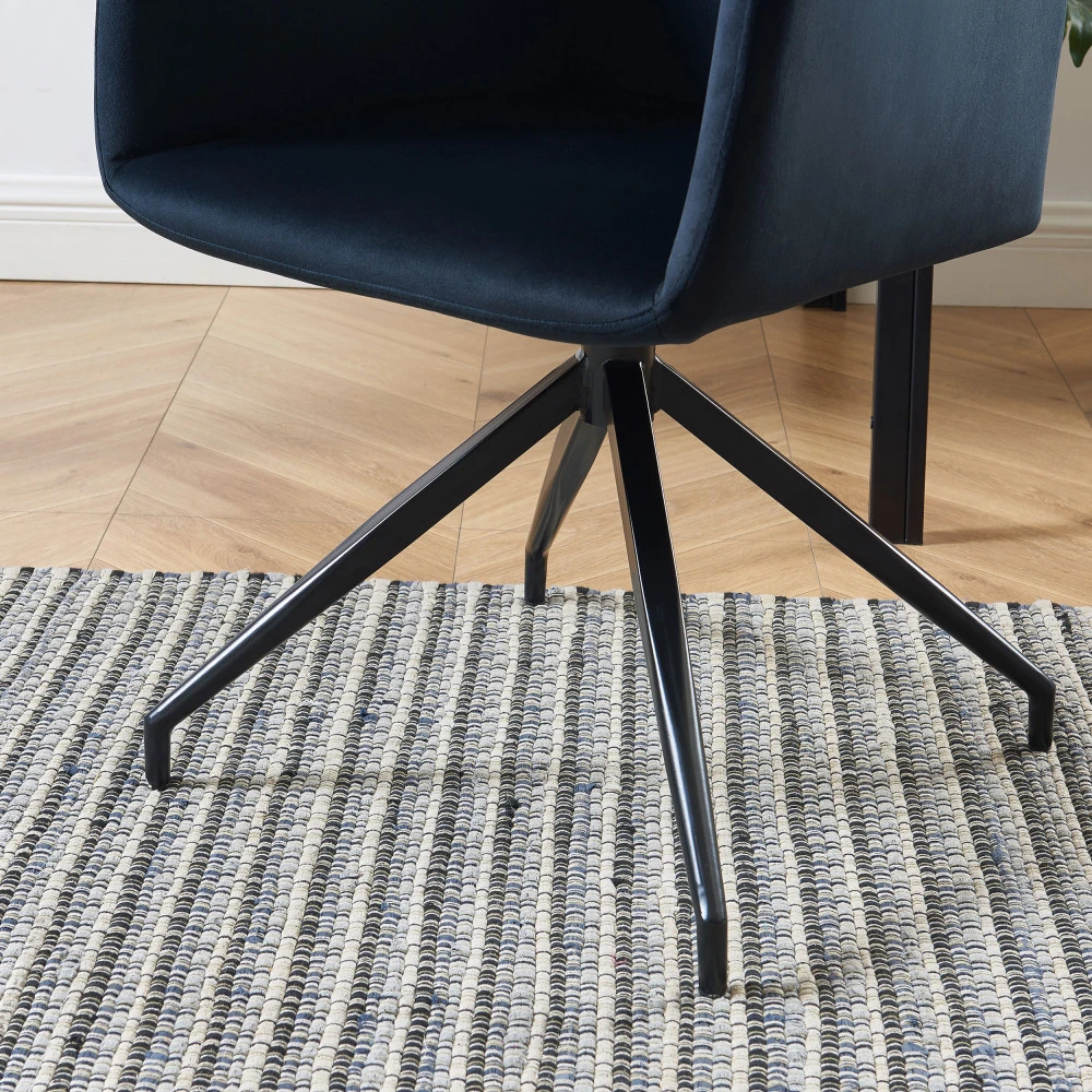 NATE Chaise De Bureau En Velours 9 NATE Chaise De Bureau En Velours – Image 7