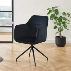 NATE Chaise De Bureau En Velours 18 NATE Chaise De Bureau En Velours -Meubles Soldes Magasin chaise bureau velours nate 7