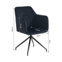 NATE Chaise De Bureau En Velours 19 NATE Chaise De Bureau En Velours -Meubles Soldes Magasin chaise bureau velours nate 8