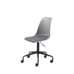 CURVI Chaise De Bureau En Plastique Et Métal -Meubles Soldes Magasin chaise de bureau plastique metal curvi 2