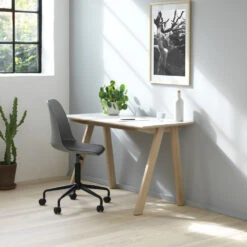 CURVI Chaise De Bureau En Plastique Et Métal