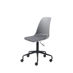 CURVI Chaise De Bureau En Plastique Et Métal -Meubles Soldes Magasin chaise de bureau plastique metal curvi 3