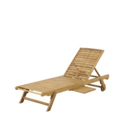 ONS Chaise Longue En Bois D'acacia -Meubles Soldes Magasin chaise longue bois acacia ons 4