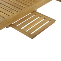 ONS Chaise Longue En Bois D'acacia -Meubles Soldes Magasin chaise longue bois acacia ons 6