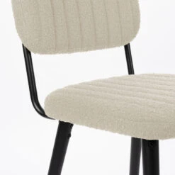 JAKE WORN Chaise Rétro Capitonnée En Bouclette 17 JAKE WORN Chaise Rétro Capitonnée En Bouclette -Meubles Soldes Magasin chaise retro capitonnee bouclette jake 5