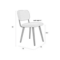 JAKE WORN Chaise Rétro Capitonnée En Bouclette 21 JAKE WORN Chaise Rétro Capitonnée En Bouclette -Meubles Soldes Magasin chaise retro capitonnee bouclette jake 9