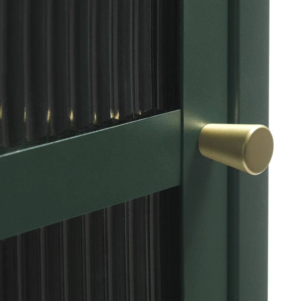 BJORN Colonne De Rangement 1 Porte En Verre Strié Et Métal H160cm 7 BJORN Colonne De Rangement 1 Porte En Verre Strié Et Métal H160cm – Image 5