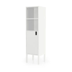 Meubles Soldes Magasin -Meubles Soldes Magasin colonne rangement bois 1 porte 2 niches h152cm tenzo uno 1