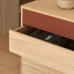 YOKO Commode 4 Tiroirs En Bois L90xH45cm 21 YOKO Commode 4 Tiroirs En Bois L90xH45cm -Meubles Soldes Magasin commode 4 tiroirs bois l90xh45cm teulat yoko 9