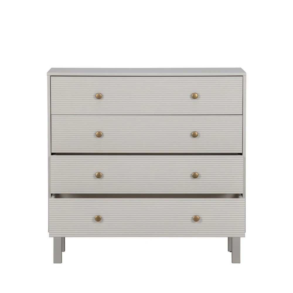 MADU Commode 4 Tiroirs En Bois L94cm 6 MADU Commode 4 Tiroirs En Bois L94cm – Image 4