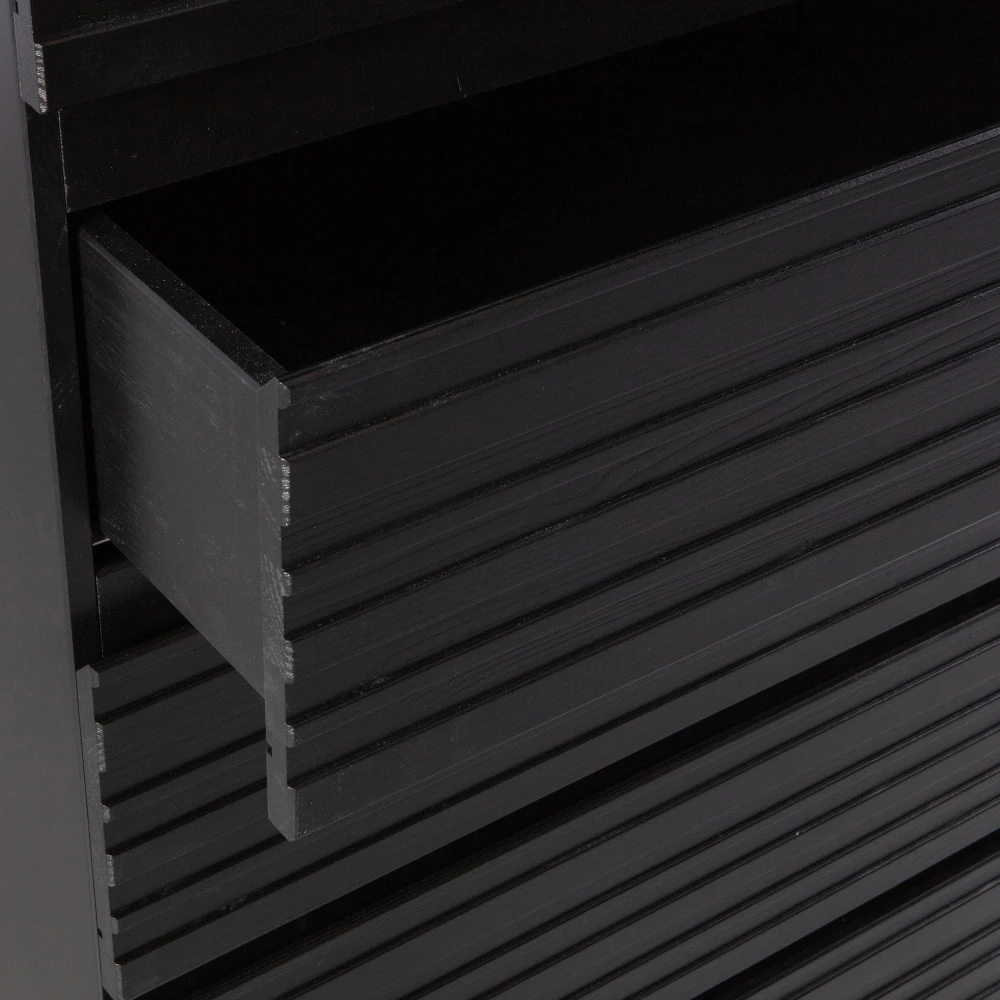 JENTE Commode 5 Tiroirs En Bois Massif De Pin 7 JENTE Commode 5 Tiroirs En Bois Massif De Pin – Image 5