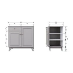 LILY Commode Pour Enfant 2 Portes 1 Tiroir En Pin Massif -Meubles Soldes Magasin commode enfant 2 portes 1 tiroir pin massif woood lily 7