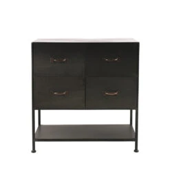 TYPOGRAPHIC Commode Industrielle 4 Tiroirs -Meubles Soldes Magasin commode industrielle 4 tiroirs typographic pomax 1