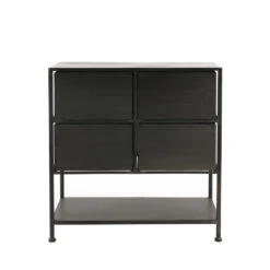 TYPOGRAPHIC Commode Industrielle 4 Tiroirs -Meubles Soldes Magasin commode industrielle 4 tiroirs typographic pomax 3