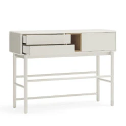 CORVO Console 1 Porte 2 Tiroirs En Bois L180cm -Meubles Soldes Magasin console 1 porte 2 tiroirs bois l180cm teulat corvo 3