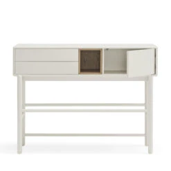 CORVO Console 1 Porte 2 Tiroirs En Bois L180cm -Meubles Soldes Magasin console 1 porte 2 tiroirs bois l180cm teulat corvo 4
