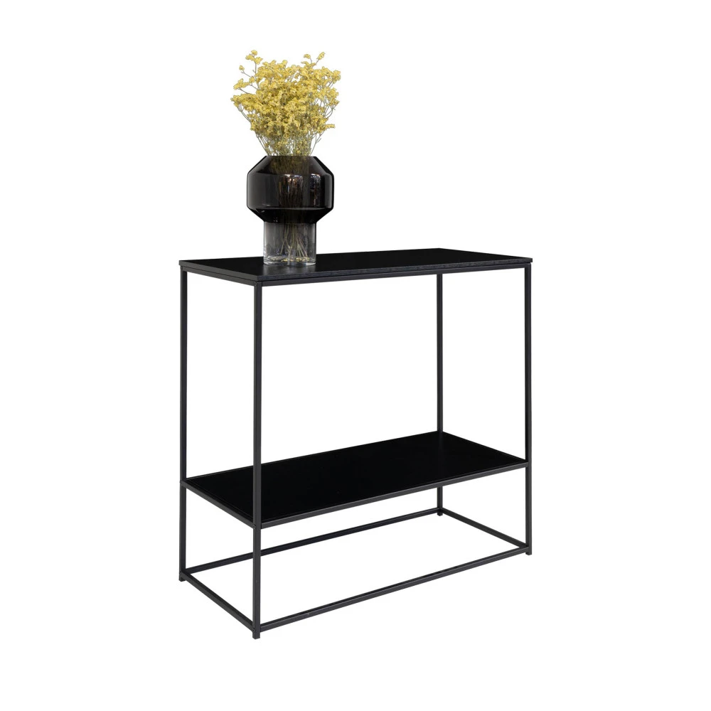 VITA Console 2 étagères En Bois Et Métal 6 VITA Console 2 étagères En Bois Et Métal – Image 4