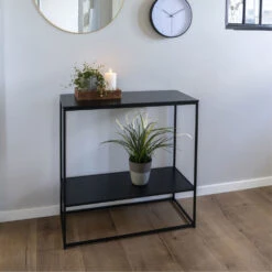 VITA Console 2 étagères En Bois Et Métal 16 VITA Console 2 étagères En Bois Et Métal -Meubles Soldes Magasin console 2 etageres bois metal house nordic vita 5