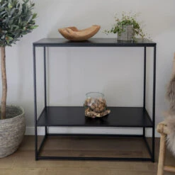 VITA Console 2 étagères En Bois Et Métal 17 VITA Console 2 étagères En Bois Et Métal -Meubles Soldes Magasin console 2 etageres bois metal house nordic vita 6