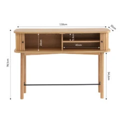 MATI Console 2 Portes En Bois L110cm 19 MATI Console 2 Portes En Bois L110cm -Meubles Soldes Magasin console 2 portes bois l110cm mati 8