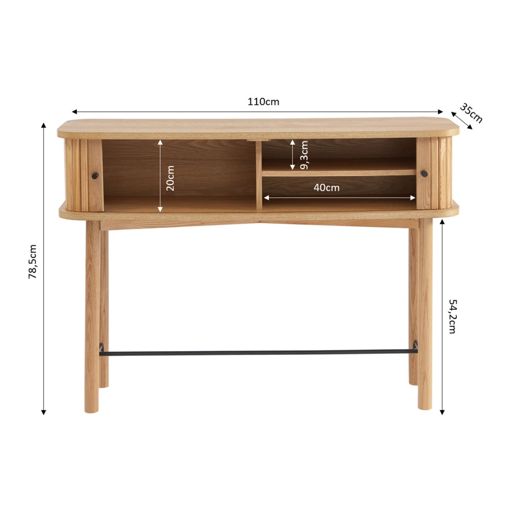 MATI Console 2 Portes En Bois L110cm 11 MATI Console 2 Portes En Bois L110cm – Image 9
