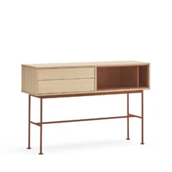 YOKO Console 2 Tiroirs En Bois L120cm 16 YOKO Console 2 Tiroirs En Bois L120cm -Meubles Soldes Magasin console 2 tiroirs bois l120cm teulat yoko 4