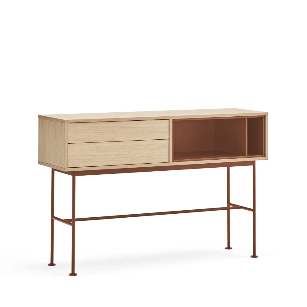 YOKO Console 2 Tiroirs En Bois L120cm 7 YOKO Console 2 Tiroirs En Bois L120cm – Image 5