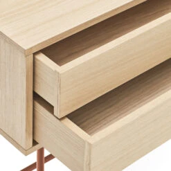 YOKO Console 2 Tiroirs En Bois L120cm 19 YOKO Console 2 Tiroirs En Bois L120cm -Meubles Soldes Magasin console 2 tiroirs bois l120cm teulat yoko 7