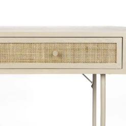 AMAYA Console 2 Tiroirs En Bois Et Métal -Meubles Soldes Magasin console 2 tiroirs bois metal amaya 3