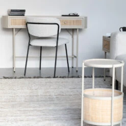 AMAYA Console 2 Tiroirs En Bois Et Métal -Meubles Soldes Magasin console 2 tiroirs bois metal amaya 7