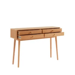GRUDE Console 4 Tiroirs En Bois L120cm -Meubles Soldes Magasin console 4 tiroirs bois l120cm grude 3