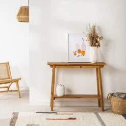 HANOTILO Console En Acacia L100cm