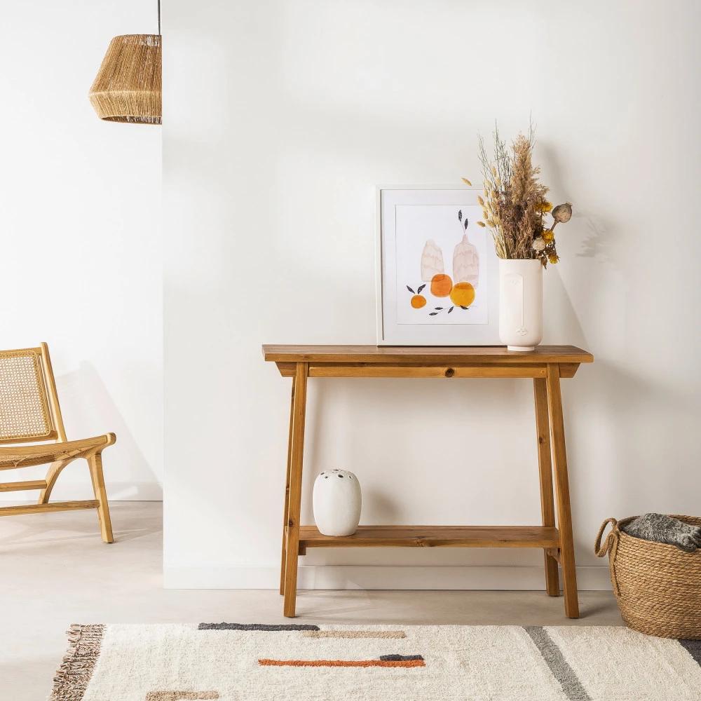 HANOTILO Console En Acacia L100cm 3 HANOTILO Console En Acacia L100cm
