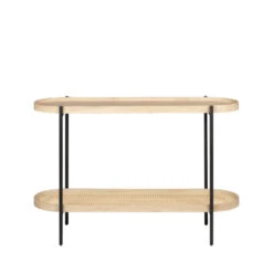 LAHOLM Console En Bois, Cannage Et Métal L120xh78cm -Meubles Soldes Magasin console bois cannage metal l120xh78cm drawer laholm 4