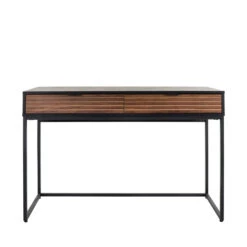 PARIGI Console En Bois Et Métal 2 Tiroirs L120cm -Meubles Soldes Magasin console bois metal 2 tiroirs l120cm parigi pomax 1