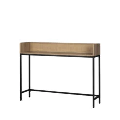LAHOLM Console En Bois, Cannage Et Métal L120xh90cm -Meubles Soldes Magasin console bois metal l120xh90cm drawer laholm 2