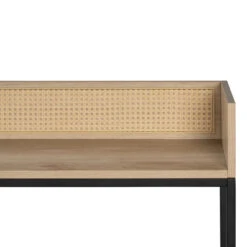 LAHOLM Console En Bois, Cannage Et Métal L120xh90cm -Meubles Soldes Magasin console bois metal l120xh90cm drawer laholm 8