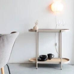 AMAYA Console Aux Bords Arrondies En Bois Et Métal 18 AMAYA Console Aux Bords Arrondies En Bois Et Métal -Meubles Soldes Magasin console bords arrondies bois metal amaya 7