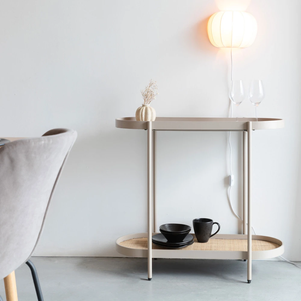 AMAYA Console Aux Bords Arrondies En Bois Et Métal 10 AMAYA Console Aux Bords Arrondies En Bois Et Métal – Image 8