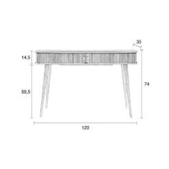 BARBIER Console En Bois -Meubles Soldes Magasin console en bois barbier 9