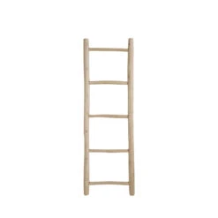 TEAK LADDER Echelle Décorative En Bois H150cm -Meubles Soldes Magasin echelle decorative bois h150cm house nordic teak ladder 1
